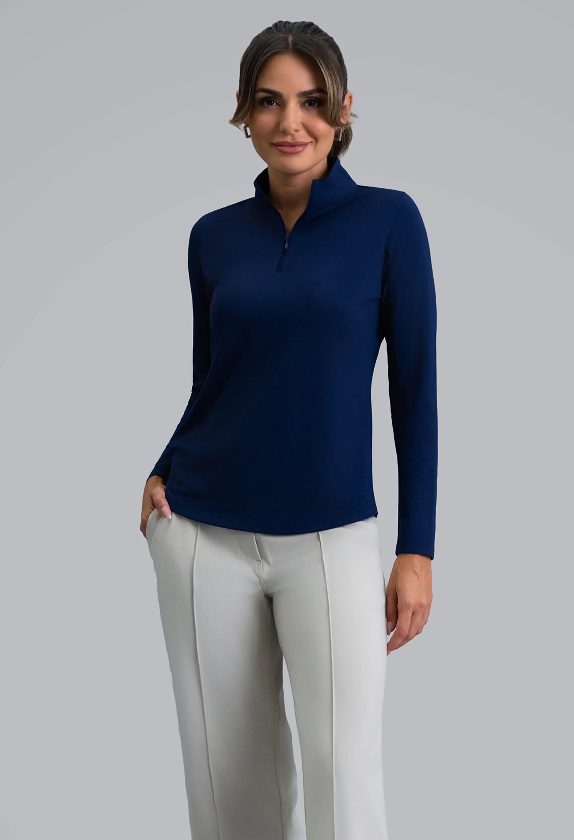 IBKUL Long Sleeve Mock 80000