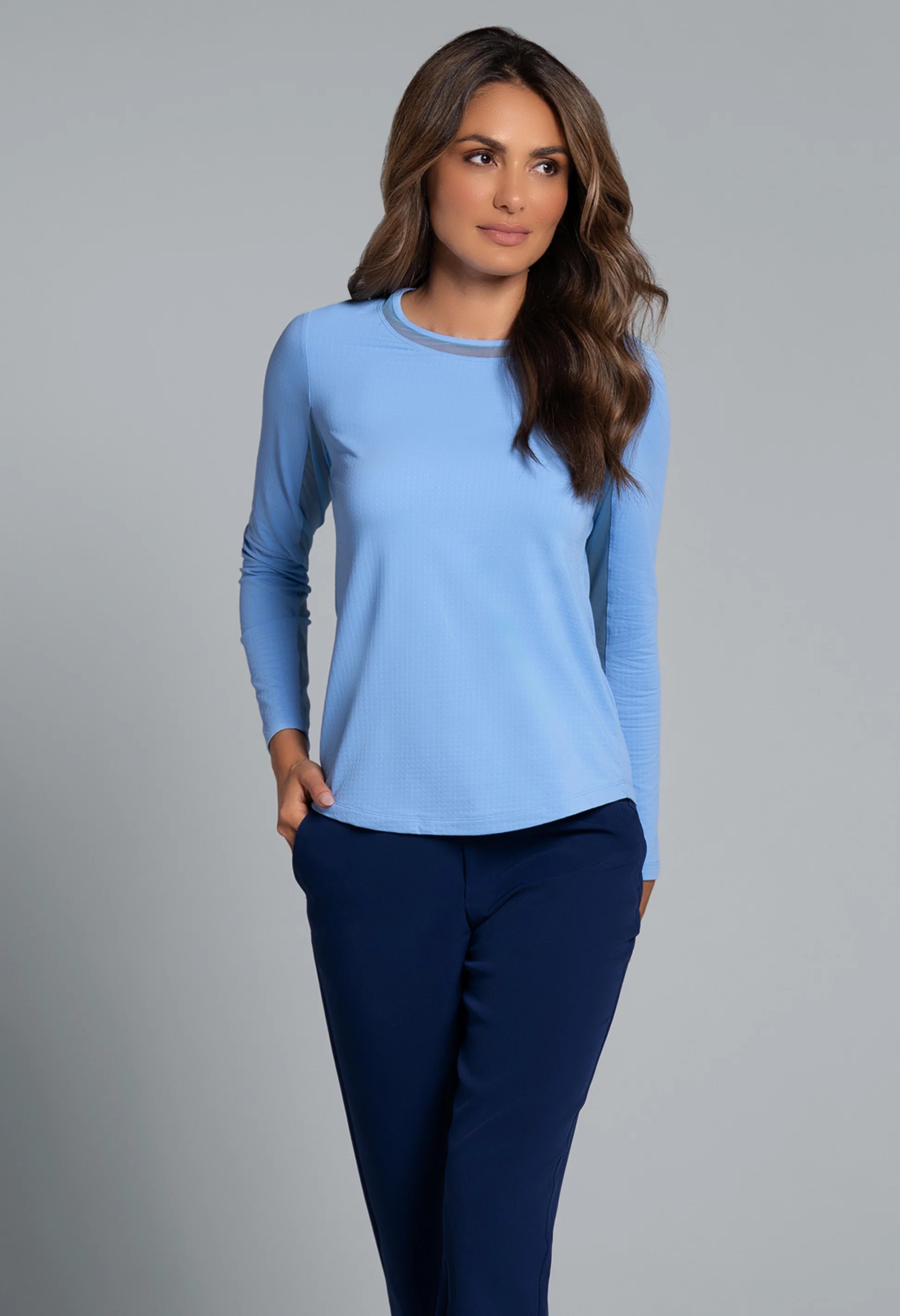 83000 IBKUL Long Sleeve Crew Top