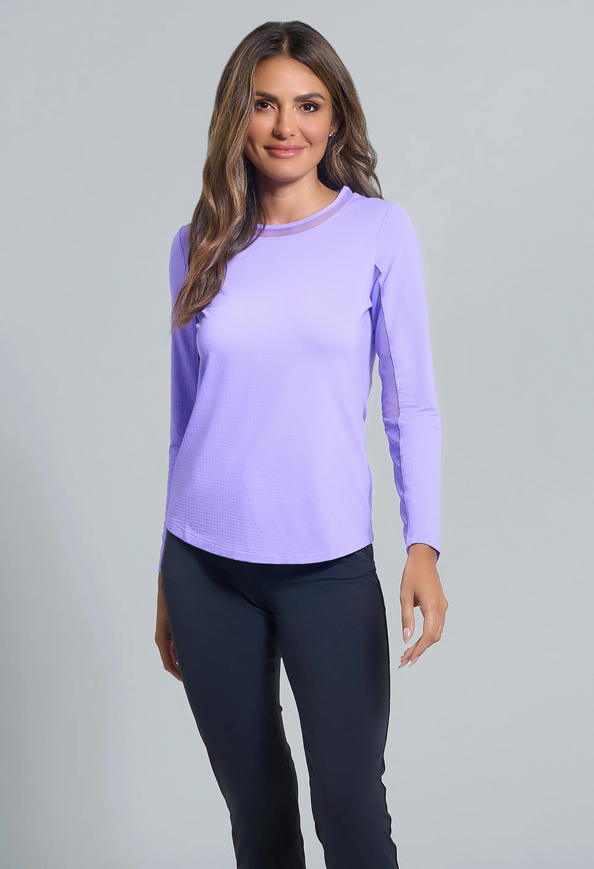 83000 IBKUL Long Sleeve Crew Top